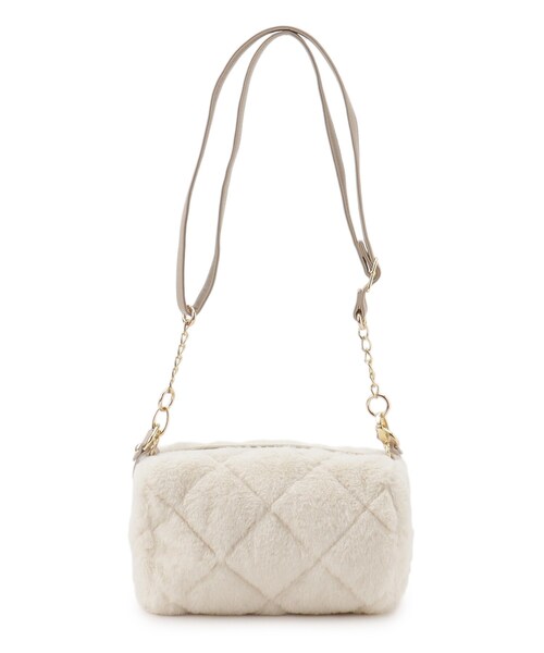 grove（グローブ）の「◆【ヒルナンデス！で紹介】キルトエコファーダブルショルダー（ショルダーバッグ・レディース・グレー/ベージュ/アイボリー/ブラウン系その他・00）」の20枚目の写真