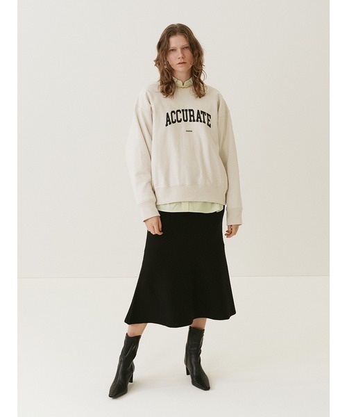 Mila Owen（ミラオーウェン）の「パネル切替フレアミディポンチスカート（スカート・レディース・ブラック/アイボリー/ターコイズブルー・0/1）」の16枚目の写真