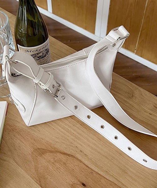 non-hedge（ノンヘッジ）の「ハトメベルトショルダーバッグ（ショルダーバッグ・レディース・ホワイト/ブラック・FREE）」の17枚目の写真