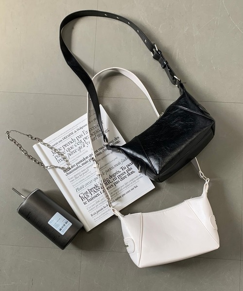 non-hedge（ノンヘッジ）の「ハトメベルトショルダーバッグ（ショルダーバッグ・レディース・ホワイト/ブラック・FREE）」の20枚目の写真