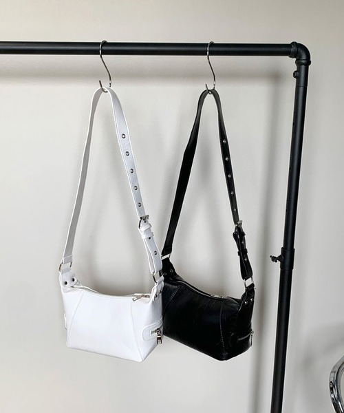 non-hedge（ノンヘッジ）の「ハトメベルトショルダーバッグ（ショルダーバッグ・レディース・ホワイト/ブラック・FREE）」の21枚目の写真