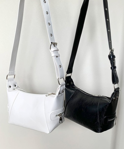 non-hedge（ノンヘッジ）の「ハトメベルトショルダーバッグ（ショルダーバッグ・レディース・ホワイト/ブラック・FREE）」の22枚目の写真