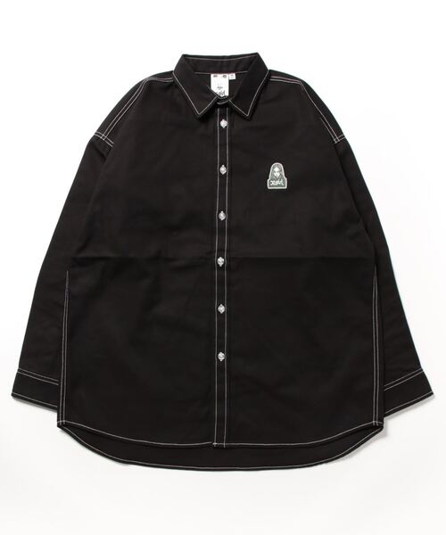 【X-girl /エックスガール】 FACE PATCH L/S SHIRT