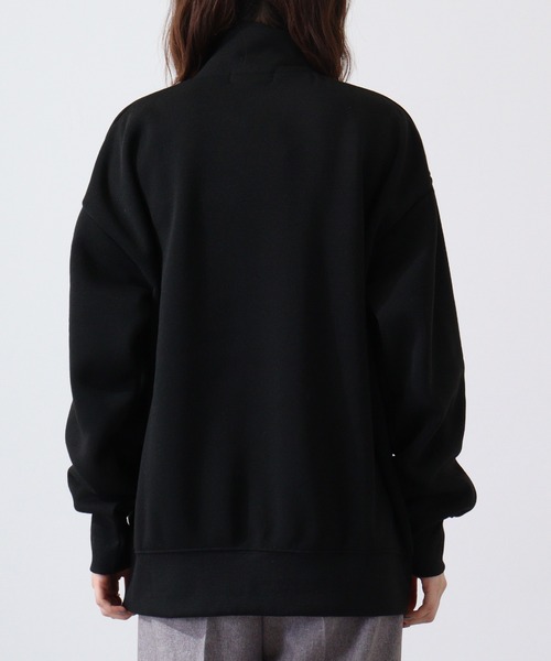FUNALIVE（ファンアライブ）の「High neck brushed lining half zip sweatshirt / ハイネック裏起毛 ハーフジップスウェット unisex（スウェット・メンズ・ヘザーチャコール/グレイッシュベージュ/ブラック/パープル/オートミール・M/L/XL）」の20枚目の写真