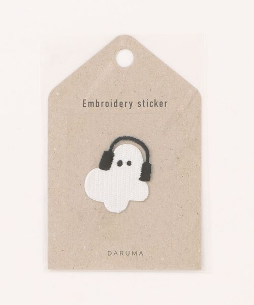 studio CLIP（スタディオクリップ）の「【daily CLIP】刺繍ステッカー モチーフ（その他雑貨・レディース・その他5/その他2/その他8/その他7/その他3/その他4/その他6/その他1/その他9/オフホワイト/ホワイト/ライトグレー/シルバーグレー/サンドグレー/スモーク/ダークグレー/チャコール/ブラック/グレー・FREE）」の4枚目の写真