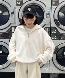tiptop | 【manamiさんコラボ/ZOZO限定】裏毛ハーフジッププルオーバー(スウェット)