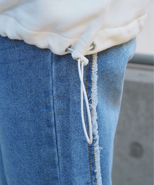 tiptop（ティップトップ）の「【manamiさんコラボ/ZOZO限定】裏毛ハーフジッププルオーバー（スウェット・レディース・チャコールグレー/グレー/アイボリー・FREE）」の15枚目の写真