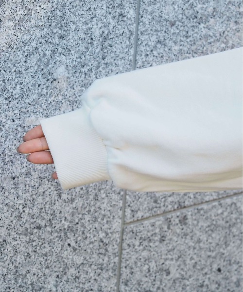 tiptop（ティップトップ）の「【manamiさんコラボ/ZOZO限定】裏毛ハーフジッププルオーバー（スウェット・レディース・チャコールグレー/グレー/アイボリー・FREE）」の16枚目の写真
