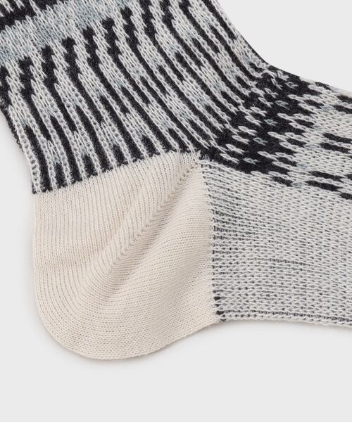 TAKEO KIKUCHI（タケオキクチ）の「◆フェアアイルソックス（ソックス/靴下・メンズ・ダークブラウン系4/ブルー系その他6/ホワイト系7・00）」の6枚目の写真