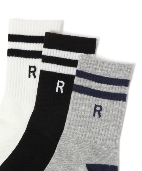 repipi armario（レピピ アルマリオ）の「Ｒ２ラインソックス（ソックス/靴下・キッズ・ネイビー/ホワイト/グレー/ライトブルー/グリーン/ブラック・FREE）」の10枚目の写真