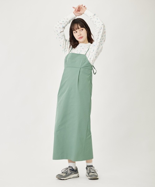 MILKFED.（ミルクフェド）の「FLORAL PATTERN WAFFLE L/S TOP（Tシャツ/カットソー・レディース・アッシュ/ホワイト・ONE SIZE）」の3枚目の写真