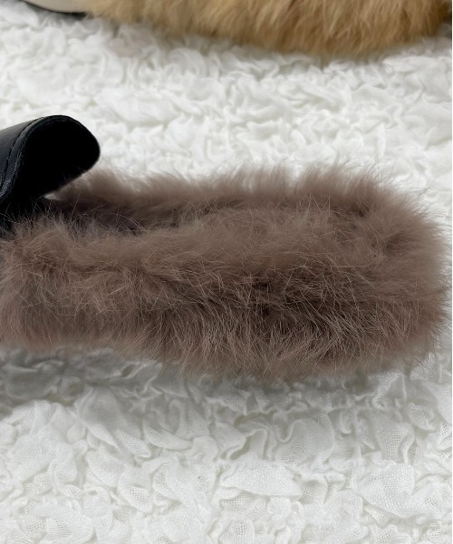 お値下げ！ノベルティーファーローファー★39 セール】ビット付き・ファー ローファー（ローファー）｜ad thie