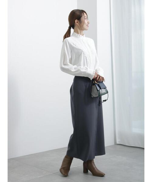 Te chichi(テチチ)の「バイアスレーススタンドフリルブラウス(シャツ/ブラウス・レディース・オフホワイト・F)」の7枚目の写真