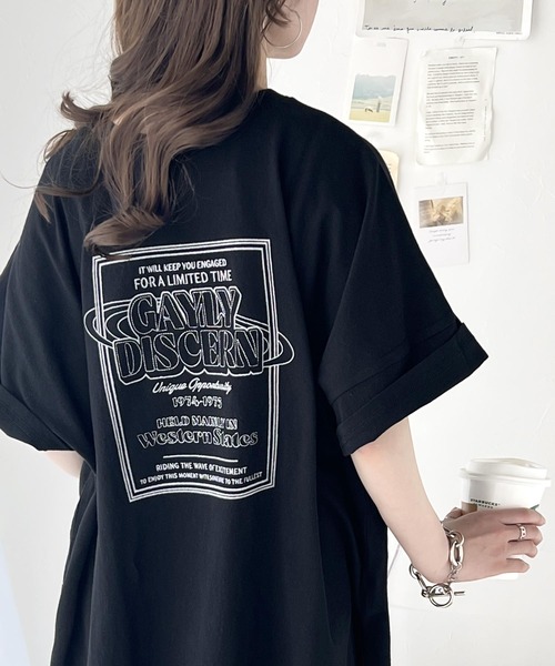 《JaVaジャバコラボ》”ゆるっ”と着映え。オーガニックコットン混夏に使える綿100％前後2wayステッチツアーロゴ刺繍シンプル半袖Tシャツ