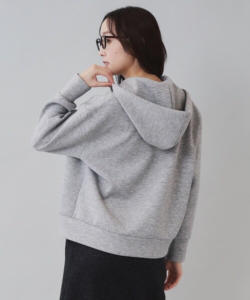 新品　Mサイズ　アンタイトル【羽織りでも/洗える】エアダンボールジップフーディー セール】【1枚でも羽織でも／洗える】エアダンボール ジップ