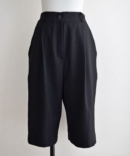 Marient（マリエント）の「ピンタックハーフPT（スラックス・レディース・ブラック・FREE）」の10枚目の写真