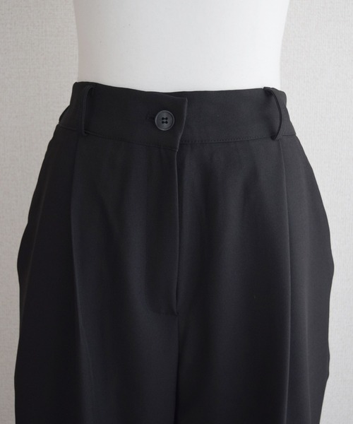 Marient（マリエント）の「ピンタックハーフPT（スラックス・レディース・ブラック・FREE）」の13枚目の写真