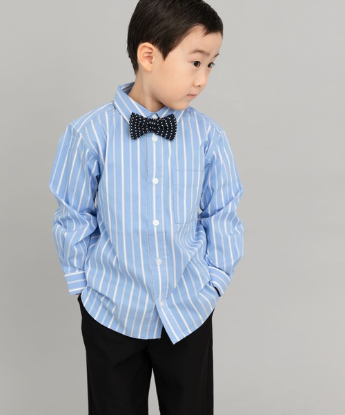 URBAN RESEARCH DOORS(アーバンリサーチドアーズ)の「『WEB/一部店舗限定サイズ』ストレッチレギュラーカラーシャツ(KIDS)(シャツ/ブラウス・キッズ・ブルー系その他/ホワイト系その他・135/120/150)」の12枚目の写真