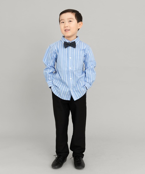 URBAN RESEARCH DOORS(アーバンリサーチドアーズ)の「『WEB/一部店舗限定サイズ』ストレッチレギュラーカラーシャツ(KIDS)(シャツ/ブラウス・キッズ・ブルー系その他/ホワイト系その他・135/120/150)」の13枚目の写真