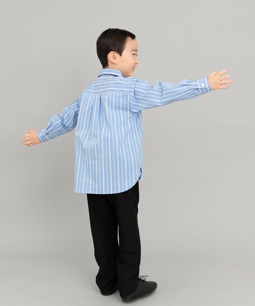 URBAN RESEARCH DOORS(アーバンリサーチドアーズ)の「『WEB/一部店舗限定サイズ』ストレッチレギュラーカラーシャツ(KIDS)(シャツ/ブラウス・キッズ・ブルー系その他/ホワイト系その他・135/120/150)」の16枚目の写真