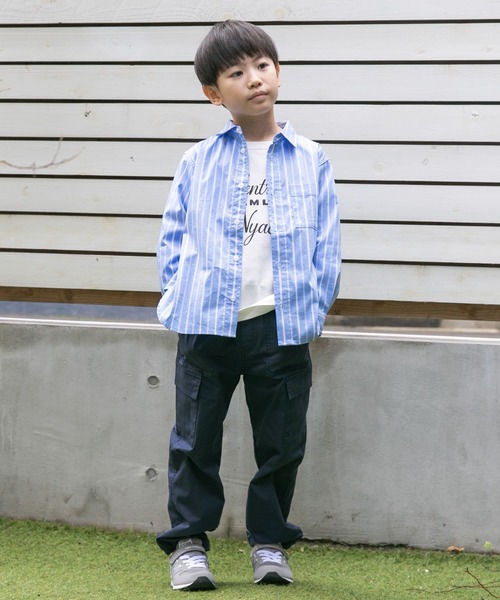 URBAN RESEARCH DOORS(アーバンリサーチドアーズ)の「『WEB/一部店舗限定サイズ』ストレッチレギュラーカラーシャツ(KIDS)(シャツ/ブラウス・キッズ・ブルー系その他/ホワイト系その他・135/120/150)」の20枚目の写真