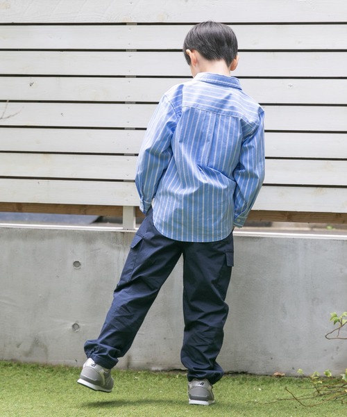 URBAN RESEARCH DOORS(アーバンリサーチドアーズ)の「『WEB/一部店舗限定サイズ』ストレッチレギュラーカラーシャツ(KIDS)(シャツ/ブラウス・キッズ・ブルー系その他/ホワイト系その他・135/120/150)」の22枚目の写真