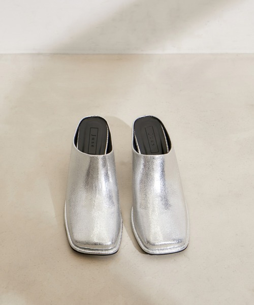 Juze（ジュゼ）の「スクエアトゥミュール（その他シューズ・レディース・ブラック/ホワイト/シルバー・L/M/S）」の19枚目の写真