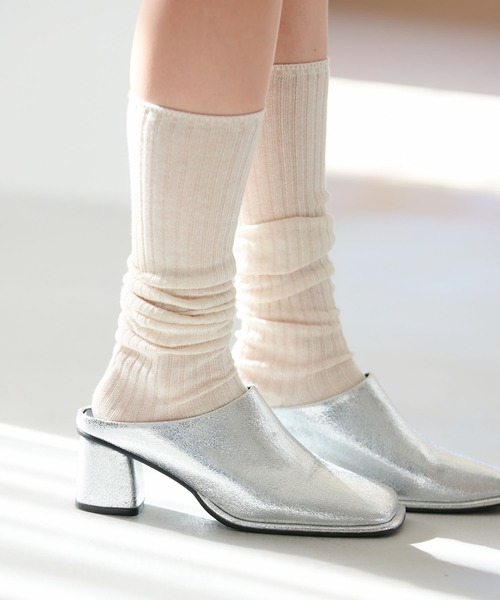 Juze（ジュゼ）の「スクエアトゥミュール（その他シューズ・レディース・ブラック/ホワイト/シルバー・L/M/S）」の20枚目の写真