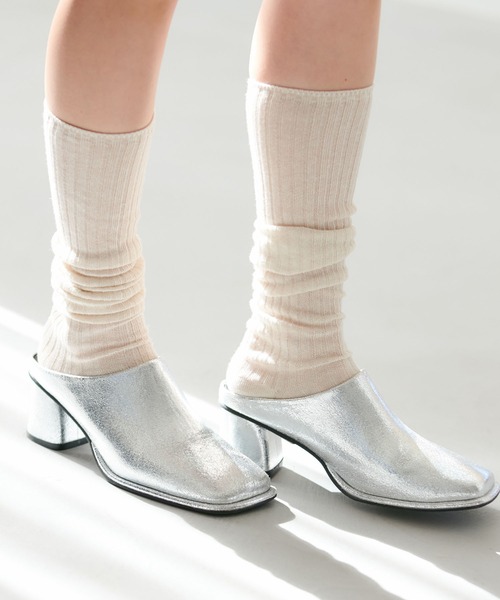 Juze（ジュゼ）の「スクエアトゥミュール（その他シューズ・レディース・ブラック/ホワイト/シルバー・L/M/S）」の21枚目の写真