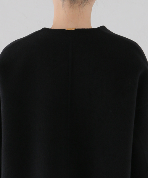 Deuxieme Classe（ドゥーズィエムクラス）の「ウールアンゴラ ショートコート（ノーカラーコート・レディース・ブラック・FREE）」の20枚目の写真