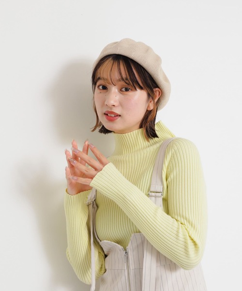 SENSE OF PLACE by URBAN RESEARCH（センスオブプレイスバイアーバンリサーチ）の「サーモベレー（ハンチング/ベレー帽・レディース・アイボリー/ブラック・ONE）」の20枚目の写真