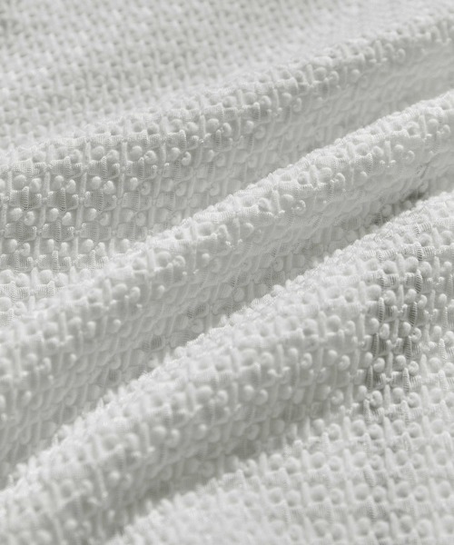 SALON adam et rope'(サロン アダム エ ロペ)の「KINANシャーリングジャガードベアトップ【洗える】(チューブトップ・レディース・ピンク系その他2/ホワイト/ブラック・FREE)」の8枚目の写真