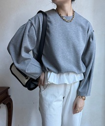 【WEB限定】 裾フリルダンボールプルオーバー