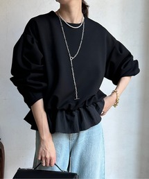 DouDou | 【WEB限定】  裾フリルダンボールプルオーバー(その他トップス)