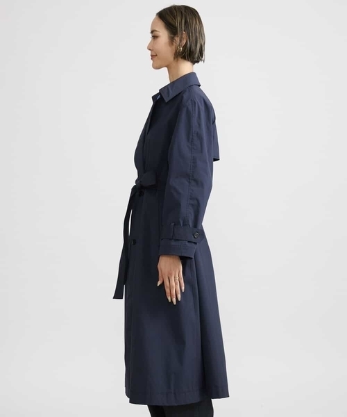 MICHEL KLEIN(ミッシェル・クラン)の「ストレッチソフトロングトレンチコート(トレンチコート・レディース・ネイビー/ライトベージュ・40/38)」の19枚目の写真
