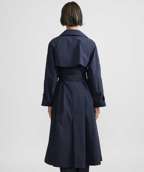 MICHEL KLEIN(ミッシェル・クラン)の「ストレッチソフトロングトレンチコート(トレンチコート・レディース・ネイビー/ライトベージュ・40/38)」の20枚目の写真