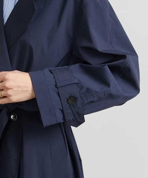 MICHEL KLEIN(ミッシェル・クラン)の「ストレッチソフトロングトレンチコート(トレンチコート・レディース・ネイビー/ライトベージュ・40/38)」の22枚目の写真