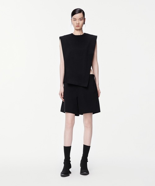 tシャツ Sophisticated Block-structure Sleeveless T-shirt / ノースリーブTシャツ レディース セール】Sophisticated Block-structure Sleeveless T-shirt