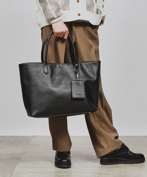 tk.TAKEO KIKUCHI(ティーケータケオキクチ)の「◆レザー調トートバッグ(トートバッグ・メンズ・ブラック系/ブルー系その他/ダークブラウン/ブラック・00)」の10枚目の写真