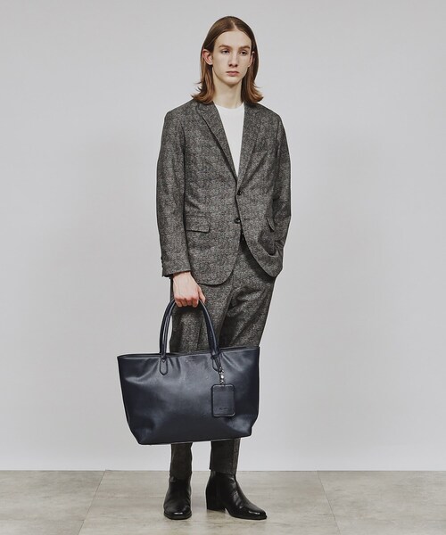 tk.TAKEO KIKUCHI(ティーケータケオキクチ)の「◆レザー調トートバッグ(トートバッグ・メンズ・ブラック系/ブルー系その他/ダークブラウン/ブラック・00)」の7枚目の写真