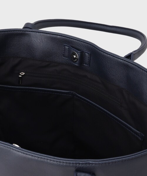 tk.TAKEO KIKUCHI(ティーケータケオキクチ)の「◆レザー調トートバッグ(トートバッグ・メンズ・ブラック系/ブルー系その他/ダークブラウン/ブラック・00)」の18枚目の写真