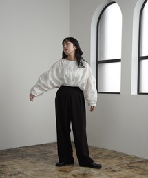 wrinkle 2way blouse / リンクル2wayブラウス