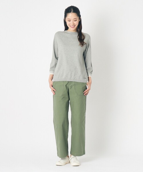LAURA ASHLEY(ローラアシュレイ)の「【日本製】コンパクトヤーン プルオーバー(ニット/セーター・レディース・ライトグレー/オレンジ/アイボリー・38)」の16枚目の写真