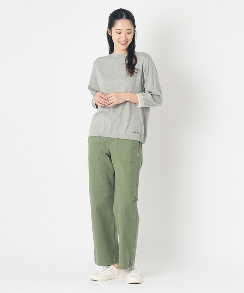 LAURA ASHLEY(ローラアシュレイ)の「【日本製】コンパクトヤーン プルオーバー(ニット/セーター・レディース・ライトグレー/オレンジ/アイボリー・38)」の15枚目の写真