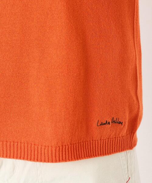 LAURA ASHLEY(ローラアシュレイ)の「【日本製】コンパクトヤーン プルオーバー(ニット/セーター・レディース・ライトグレー/オレンジ/アイボリー・38)」の4枚目の写真