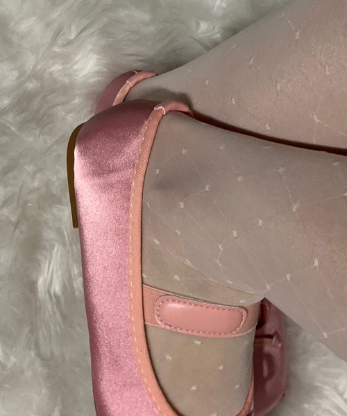 SHEPP（シープ）の「リボン バレエシューズ（パンプス・レディース・アイボリー/ブラック/ピンク/シルバー・40/38/36）」の8枚目の写真