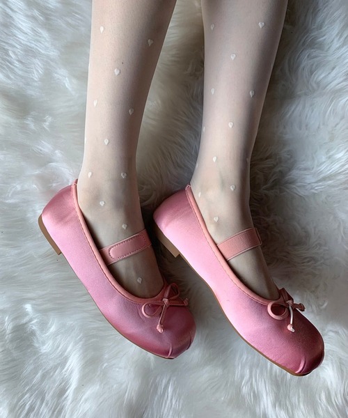 SHEPP（シープ）の「リボン バレエシューズ（パンプス・レディース・アイボリー/ブラック/ピンク/シルバー・40/38/36）」の21枚目の写真