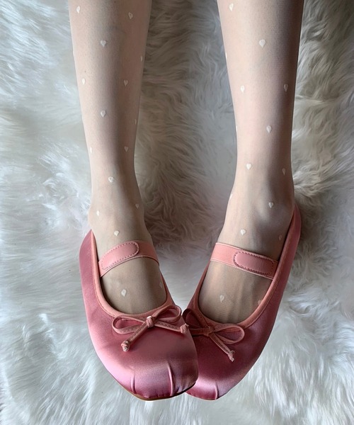 SHEPP（シープ）の「リボン バレエシューズ（パンプス・レディース・アイボリー/ブラック/ピンク/シルバー・40/38/36）」の18枚目の写真