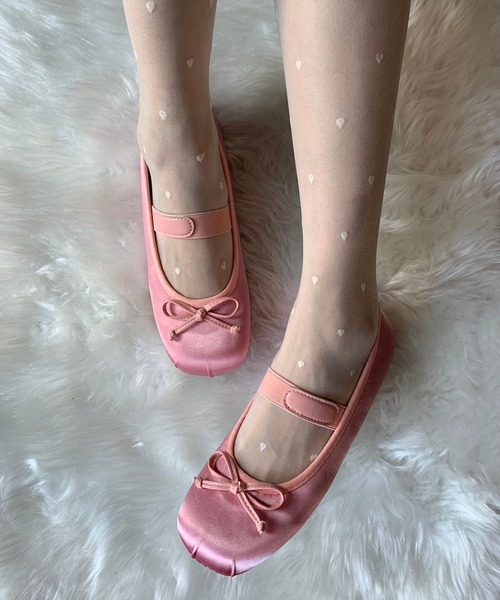 SHEPP（シープ）の「リボン バレエシューズ（パンプス・レディース・アイボリー/ブラック/ピンク/シルバー・40/38/36）」の19枚目の写真