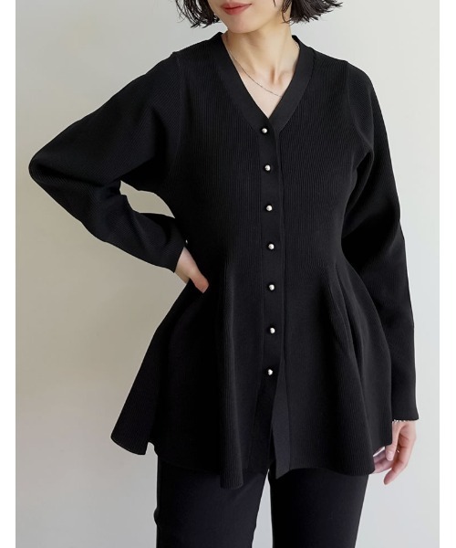 セール】[2026S/S COLLECTION][新色追加]スポンジニットペプラム